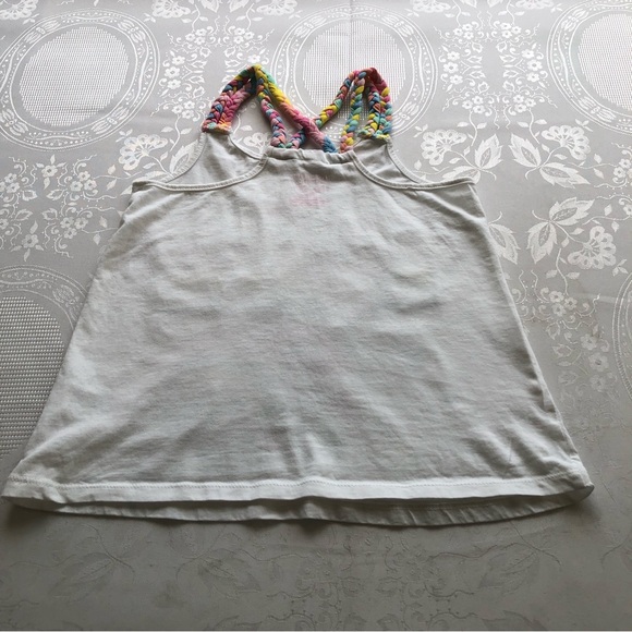 Isaac Mizrahi Girls Size M(7-8) White Tank-Top Shirt Embellished sequenced Shirt - Picture 9 of 14
